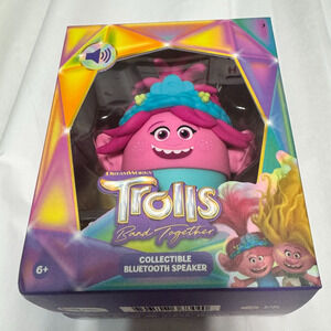 Trolls Princess Poppy Bitty Boomers Collectible Bluetooth Speaker Brand New Toy